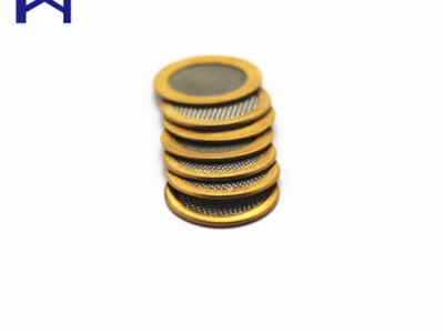 定制15毫米铜包边不锈钢丝网滤片 双层过滤网片图4