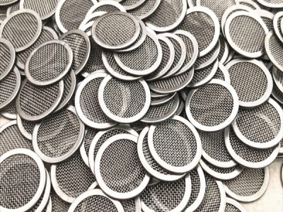 按图纸定做304不锈钢包边丝网滤片 单双层过滤网片图2