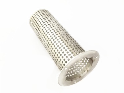 生产带法兰不锈钢冲孔过滤网筒图2