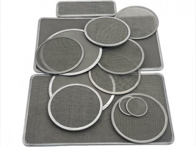 生产圆形或方形不锈钢包边丝网滤片图2