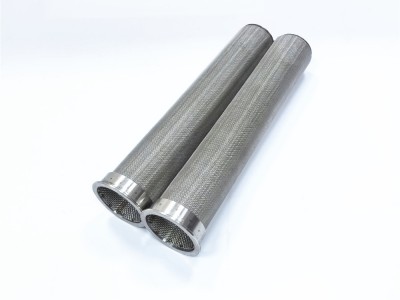 生产带法兰双层不锈钢过滤网筒图2